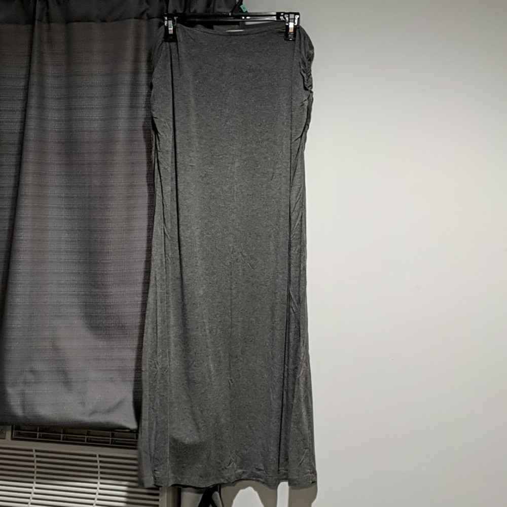 Nordstrom Boho Coastal Grey maxi skirt Rooshed Waist